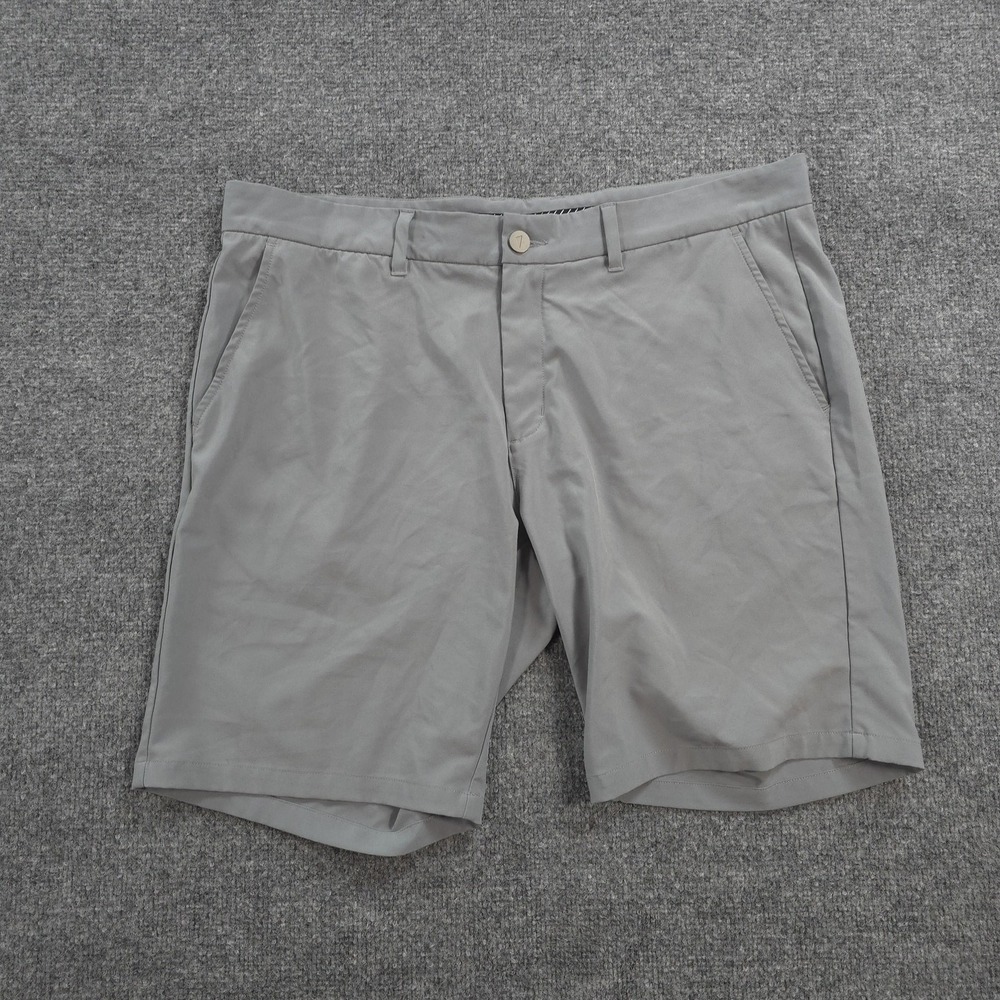 Primo Shorts Mens 38 Gray 9in Chino Stretch Casual Performance Golf Outdoors